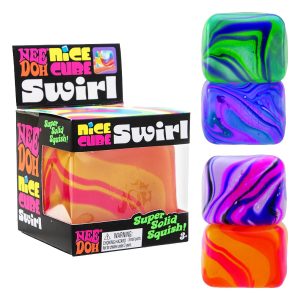 Nee Doh Nice Cube Swirl Squishy Toy 12ct