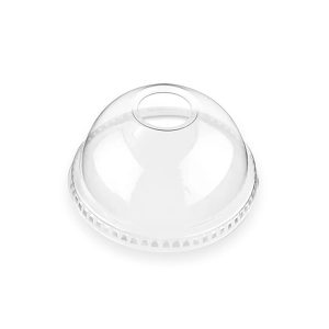 Plastic 32oz Dome w/ Hole 500ct Lids