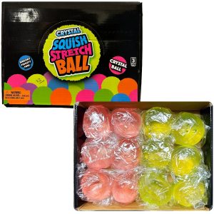 Crystal Squishy Ball Toy 12ct
