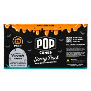 Pop Cones Unbleached King Cones Scary Pack 3pk 25ct