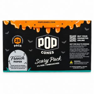 Pop Cones Unbleached 1 1/4 Cones Scary Pack 6pk 25ct