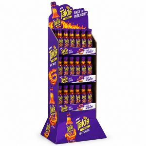 Taki's Fuego Hot Sauce 5oz 36ct Floor Display