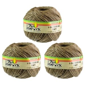 I-Tal Hemp Wick 250ft Supreme 6ct