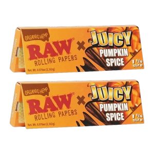 Juicy Jay's x Raw 1 1/4 Rolling Papers 24ct - Pumpkin Spice