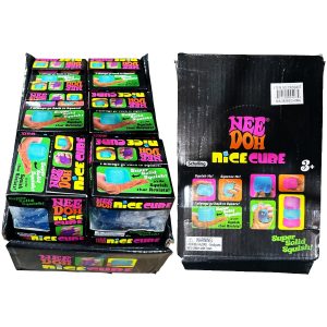 Nee Doh Nice Cube Glow In The Dark Cube Squishy Toy 12ct