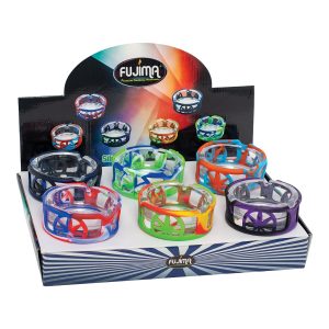 Fujima Leaf Design Silicone Glass Ashtray 6ct